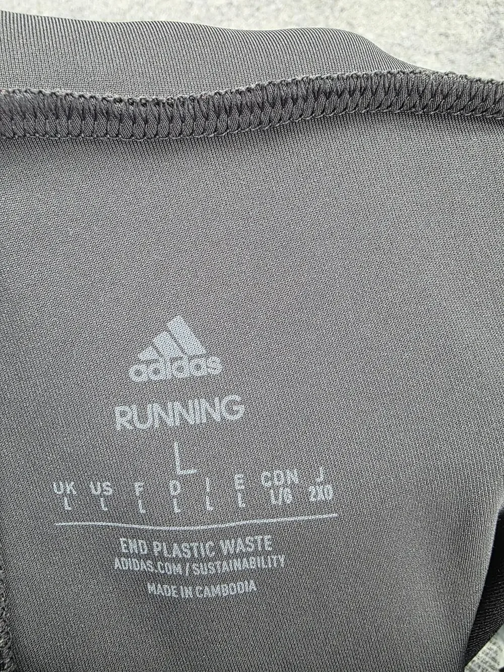 Adidas Pants Mens L Gray Track Pants AEROREADY Tapered Elastic Waist Pockets